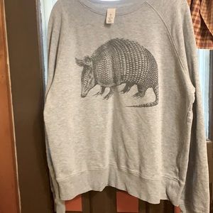 H&M armadillo grey sweatshirt